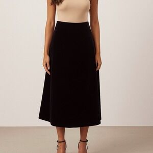 Vintage Y2K Patra Womens Black Velvet Long Maxi Skirt Sz 10 Whimsigoth  Holiday